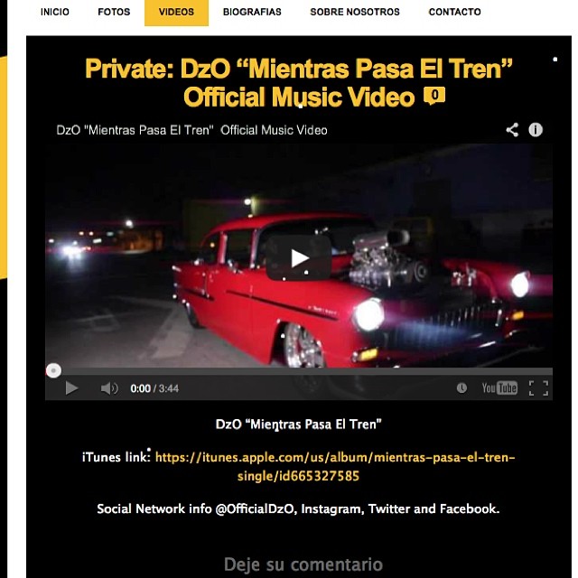 Ya puedes entrar a ver el video de DZO - Mientras Pasa el Tren. www.puertoricounder.com  @officialdzo @puertoricounder